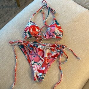Floral SHEIN Bikini Set